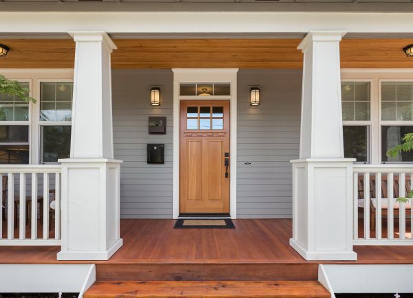 Wood Door Staining Service